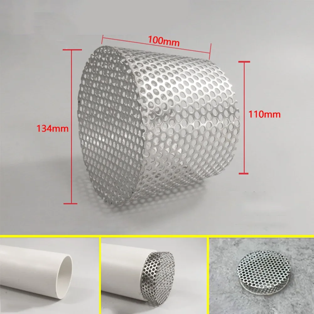 New Stainless Steel Anti Blocking Floor Drain Side Circular Filter Screen Strainer Drainage Outdoor Tool