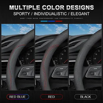 適用於豐田凱美瑞、RAV4、雅力士、普拉達、卡羅拉、銳志、CHR、皇冠、威馳、漢蘭達、普銳斯、奧里斯、蘭德酷路澤等車型的汽車方向盤套 12 最佳銷售 普拉達服裝 - №5