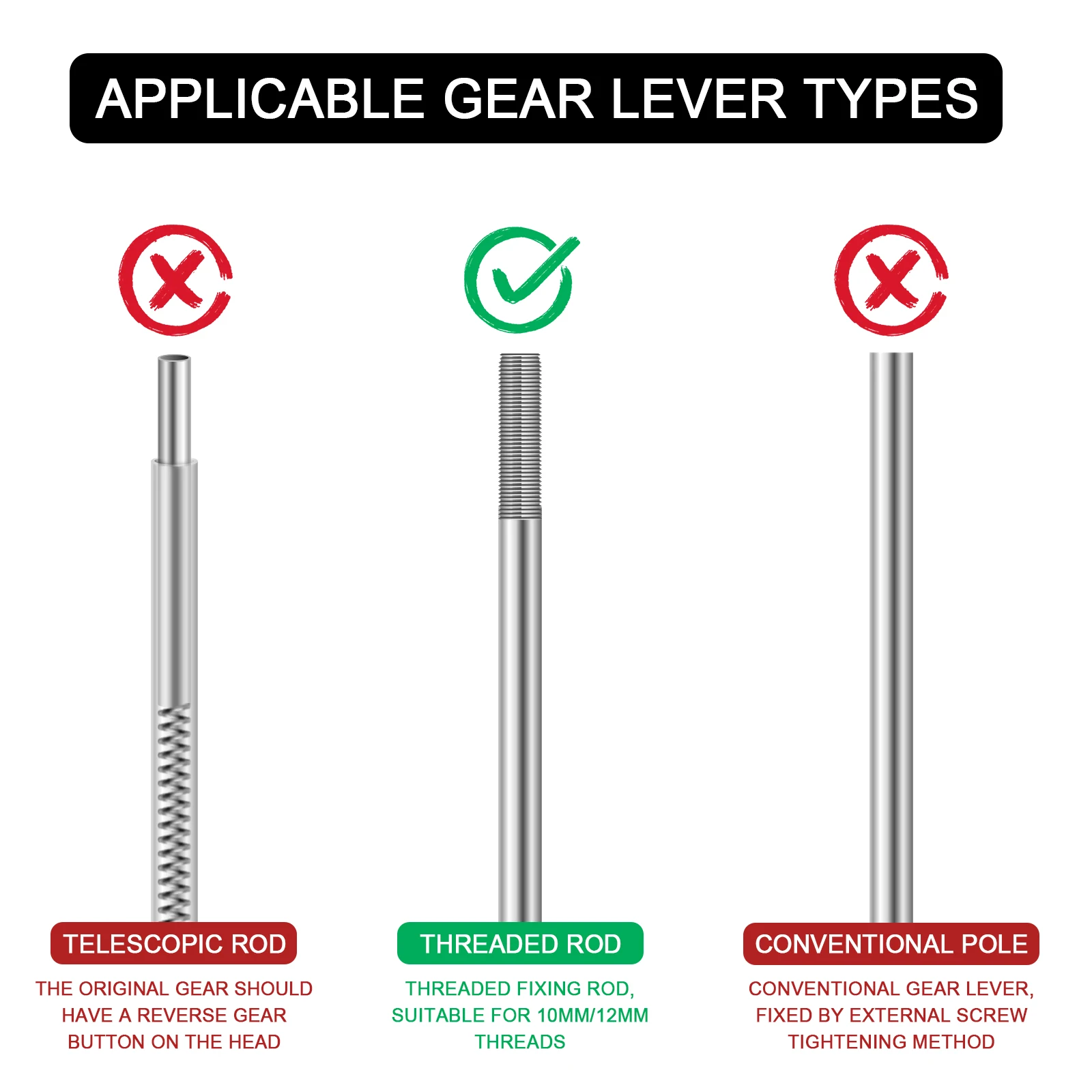 LED In Seven Colors Crystal Shift Knob Suitable For Manual/Reverse Transmission Models, 5-Speed/6-Speed Universal Version view 4