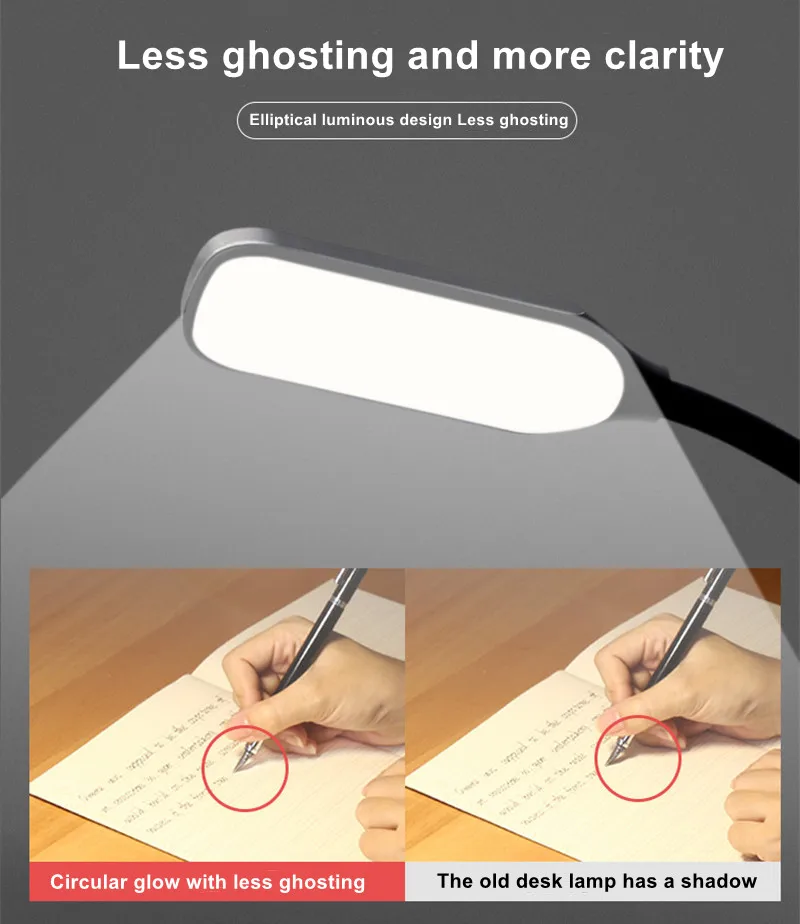 Rechargeable Book Mini 7 Led Level 3 Warm Cold White Flexible Clip-on Night On Reading