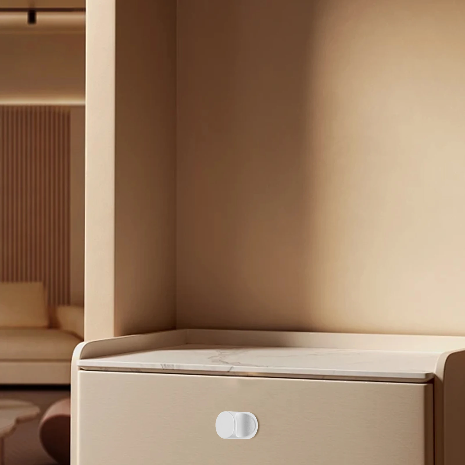 

20Pcs Cabinet Door Handle Aluminum Alloy Cylindrical Modern Single Hole Round Drawer Pull Knob for Wardrobe Furniture