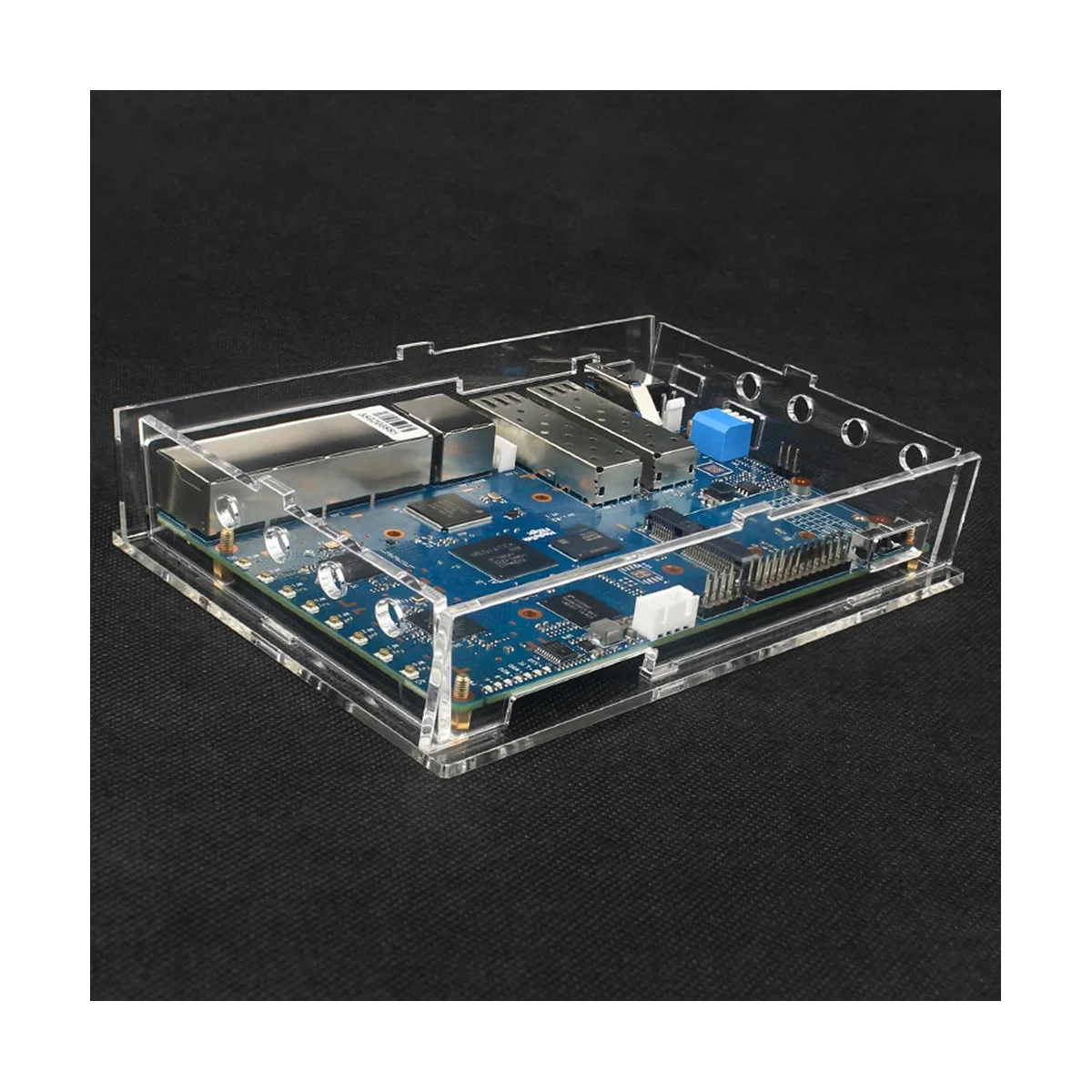 Acryl Schutzhülle Fall mit Lüfter für Banane Pi R3 BPI-R3 Development Board Zubehör