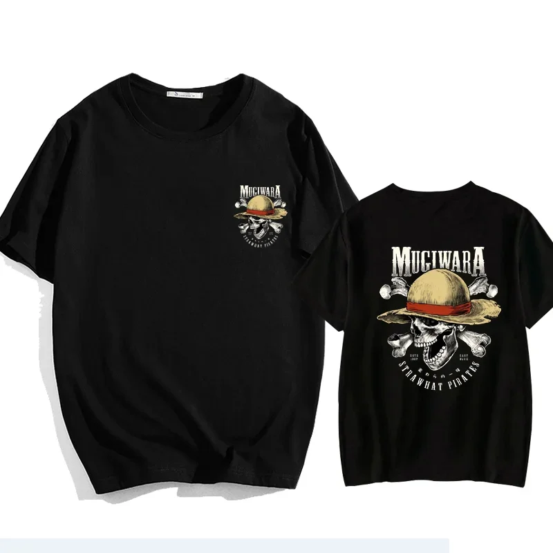 

Animated Harajuku Printed T-shirt Youth Loose street T-shirt Fashion casual cotton men's T-shirt Goth round neck short sleeve T-