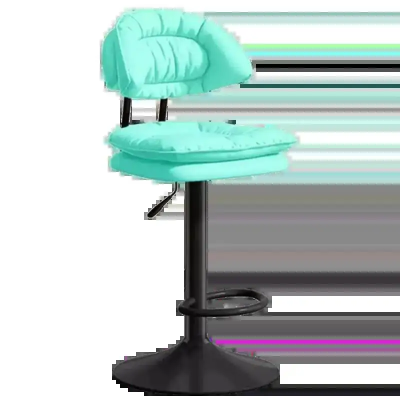 Czarny luksusowy stołek barowy obrotowy wysokiej jakości stołek barowy wodoodporny obrotowy Sillas Para Barra De Cocina Meble