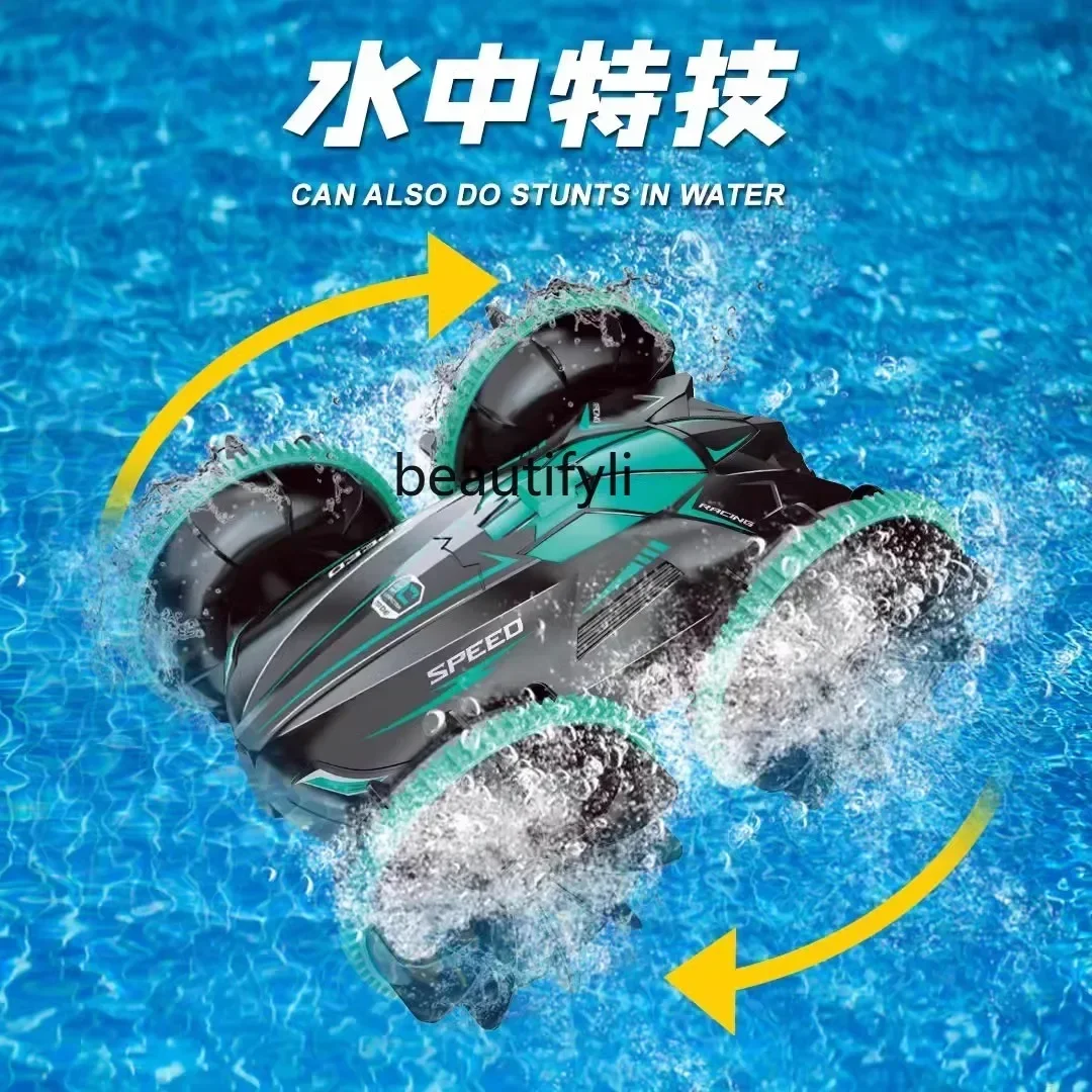 Afstandsbediening auto amfibische rollende stuntauto 4WD Drift terreinwagen speelgoedjongen cadeau