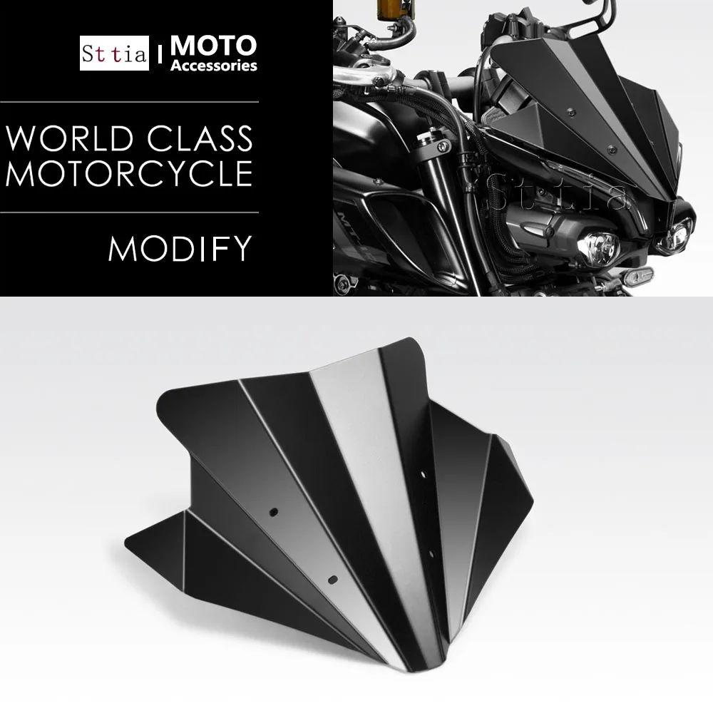 

For Yamaha MT 10 MT10 2022 2023 2024 2025 Wind Deflector Front Windshield Motorcycle Accessories Fairing Windscreen