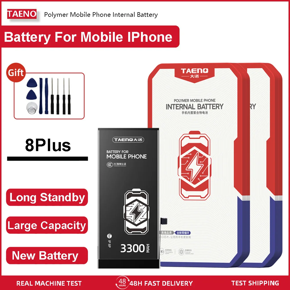

TAENO Mobile Phone Battery for iPhone 8 Plus 3300mAh High-Capacity Replacement Lithium Polymer Batteries Bateria For iPhone8P