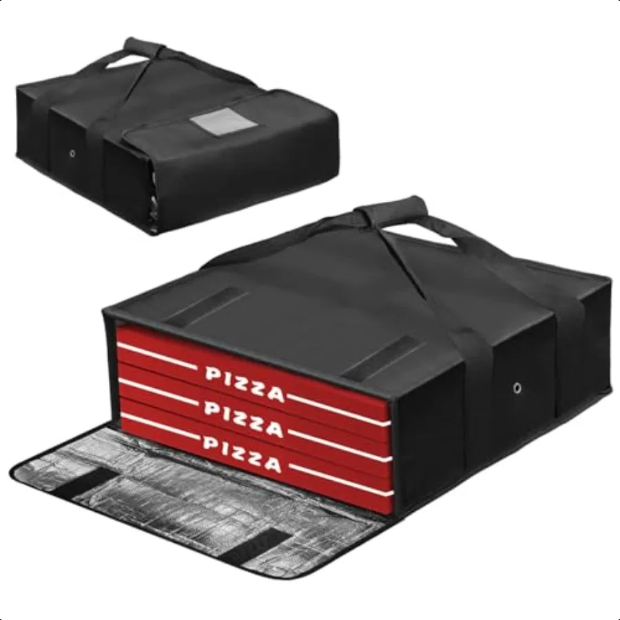 

Pizza Bags Insulated Pizza Warmer for Delivery Reusable 20x20x6
