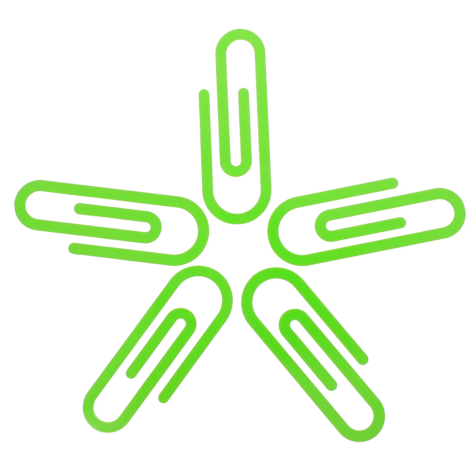 5Pcs Creative Metal Paper Clips Small Paperclips for Office Supplies Document Clips Bookmark Holders Hand Paper Clip