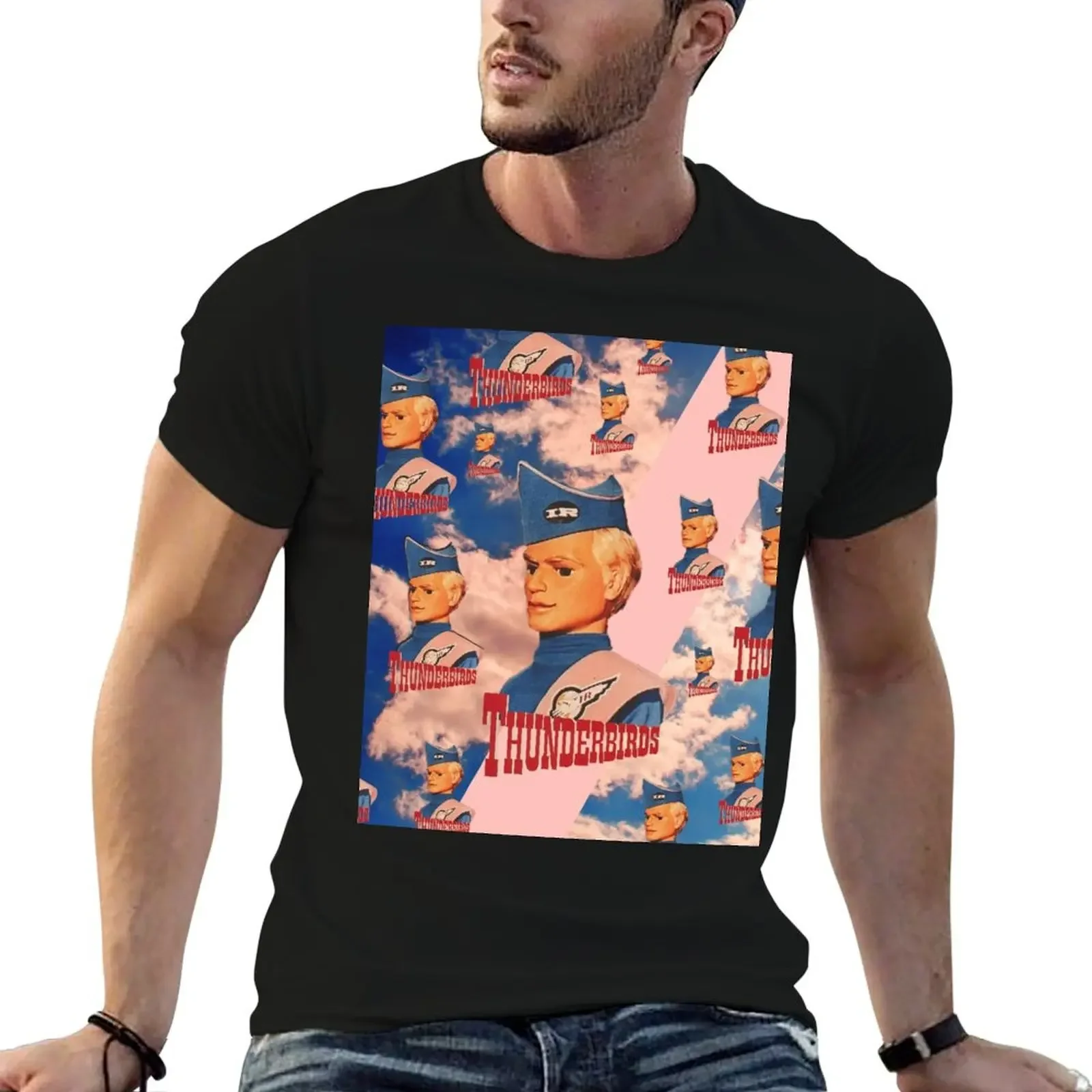 Thunderbirds, John Tracy, Pattern, Officially Licensed Fan Art T-Shirt boys whites customs design your own luxury clothes men