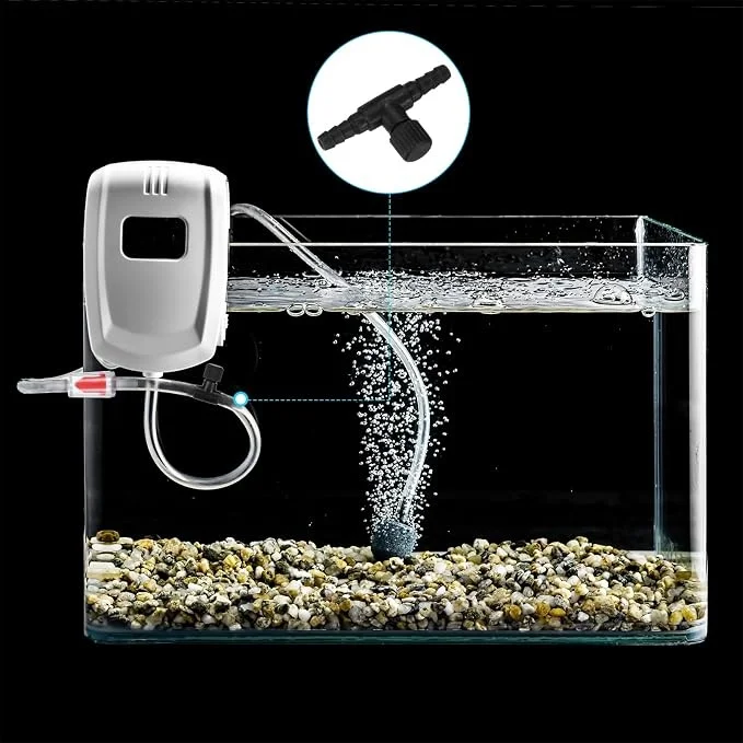 10pcs 4mm Aquarium Oxygen Pump Air Control Valves Plastic T Shaped Single Way Air Flow Regulator Portable Fish Tank Accessories