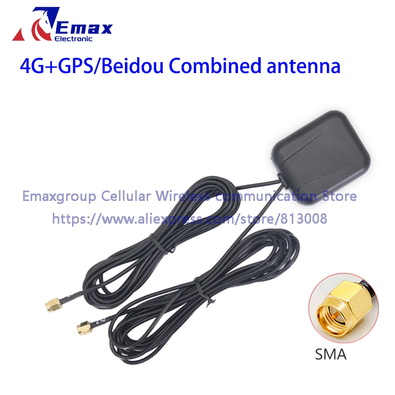 

Бесплатная доставка SMA-J 4G + GPS 2-в-1 комбинированная антенна LTE + GPS/Beidou 8Dbi 30Dbi усилитель сигнала SMA штекер 3M кабель