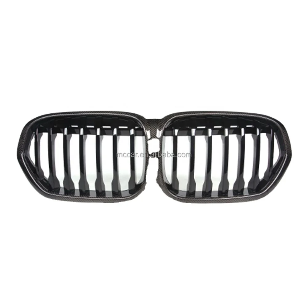 

High quality carbon fiber front bumper Single Slats grille for BMWs X1 F48 grille