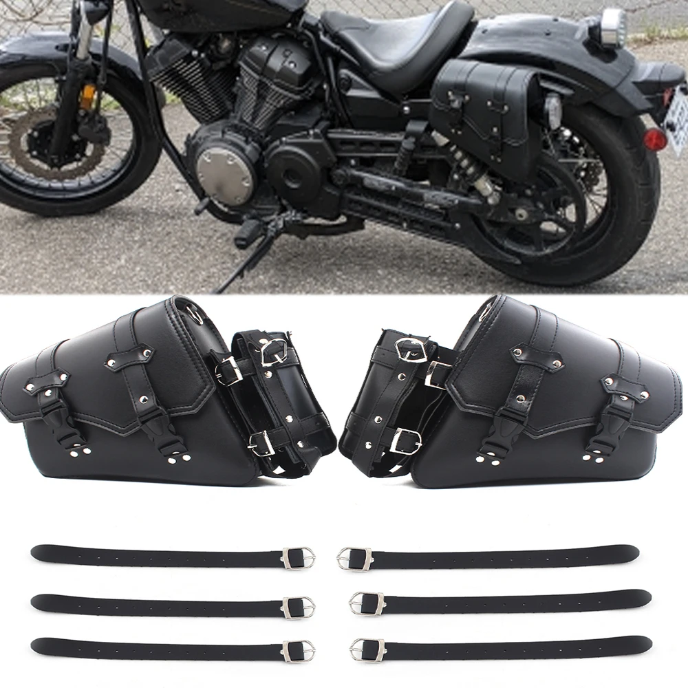 Motorcycle Saddlebag Swingarm Bags Side Tool Bags Luggage Saddle Bag Pouch Universal For Harley Sportster 1200 883 Yamaha Suzuki