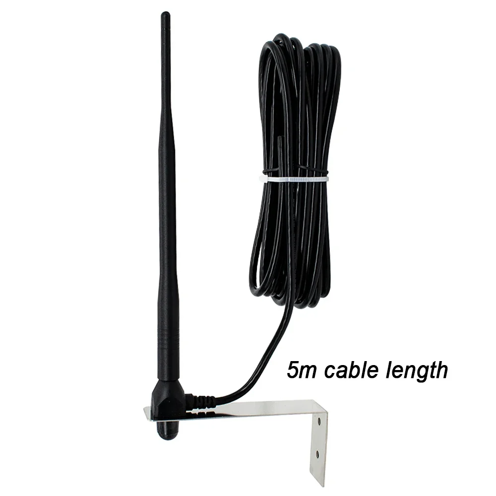 433MHz Garage Door Remote Antenna Long Range Signal Booster Waterproof External Aerial for Opener Extension Cable 2m/3m/5m