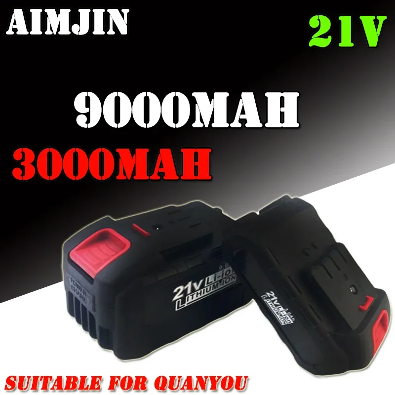 

21V Rechargeable Battery 3000/9000mAh Lithium Ion Battery For compatible Makita QuanYou Electric Power Tool Battery EU Plug