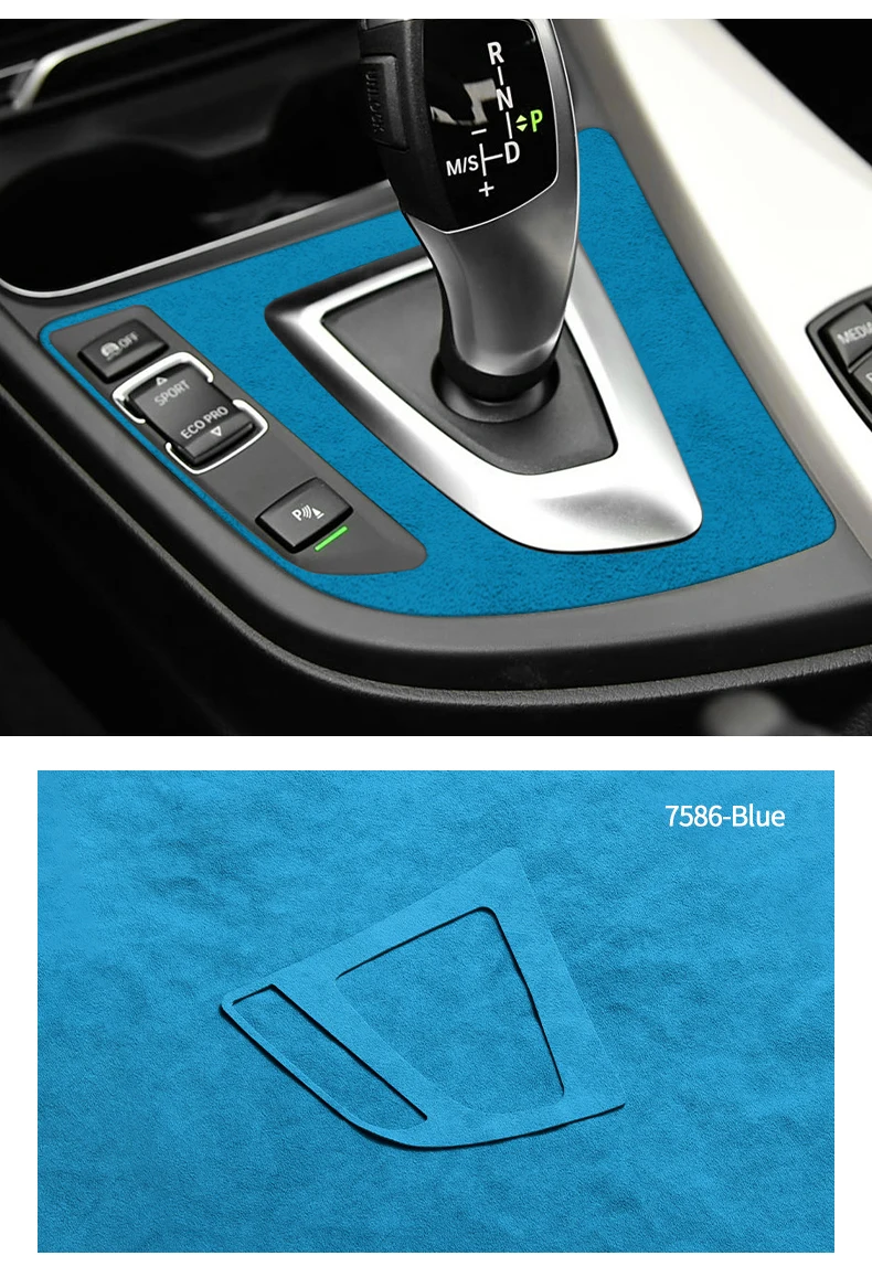 Für BMW F30 F34 F36 Getriebe Shift Control Panel Trim Rahmen Dekorative Aufkleber Aus Alcantara Auto Innen Tuning Zubehör – Detail 12