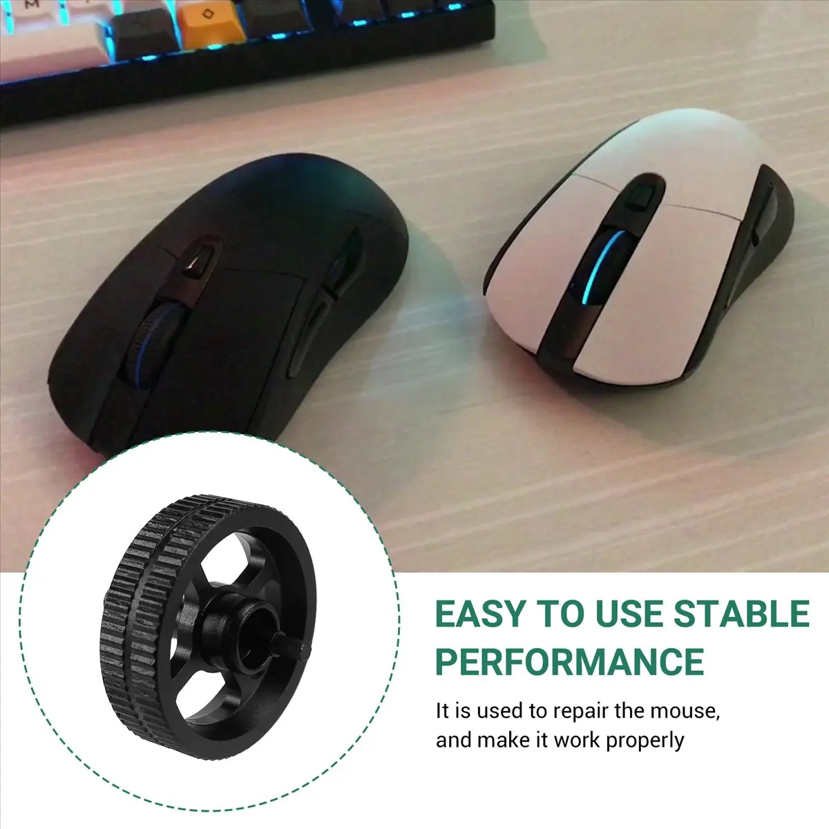 

Колесо мыши Clinch, металлический ролик для Logitech G403 G703 G603 G403HERO G703HERO, запасные части для ремонта мыши