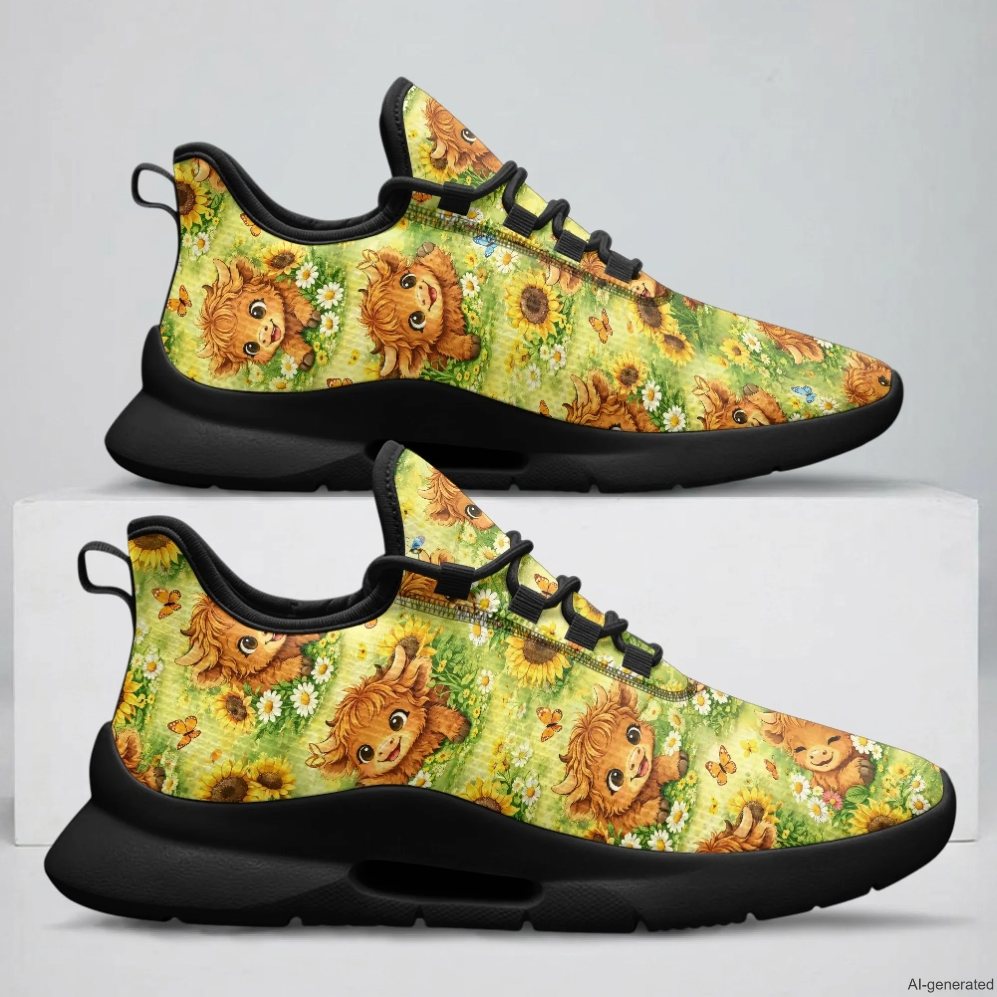XIXIRIMIDO Tenis Feminino Lace-up Casual Shoes Nurse Sneakers Man Shoes Highland Cow Women's Sneakers and Casual Shoes 35-48
