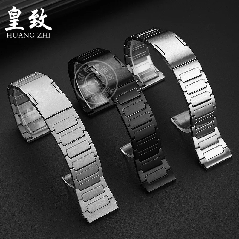 For ZENITH DEFY 95.9000.9004 Watch band Soild Gray Titanium Alloy Watch Strap Men’s Steel Bracelet Men's Watch Accessories 23mm