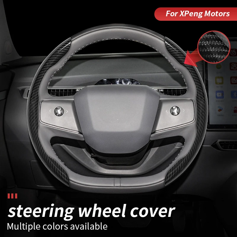 

Peach Wood Grain Car Steering Wheel Covers Booster Cover For XPeng Motors G6 G9 P7i L7 L8 L9 Durable & All-Season