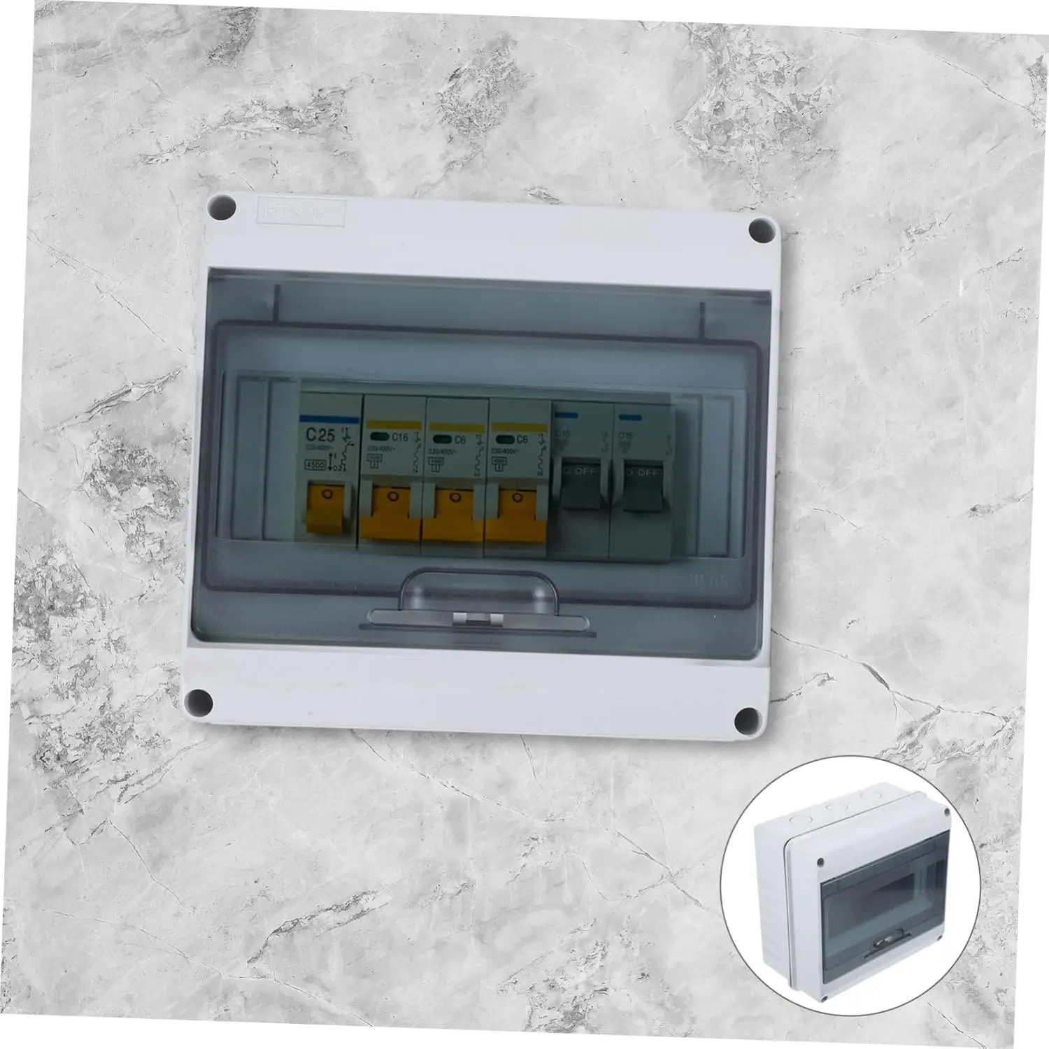 IP65 Waterproof Junction Box Surface-mounted 8 WAY Fuse Box for Outdoor Areas Garden Electrical Plastic Distribution Box