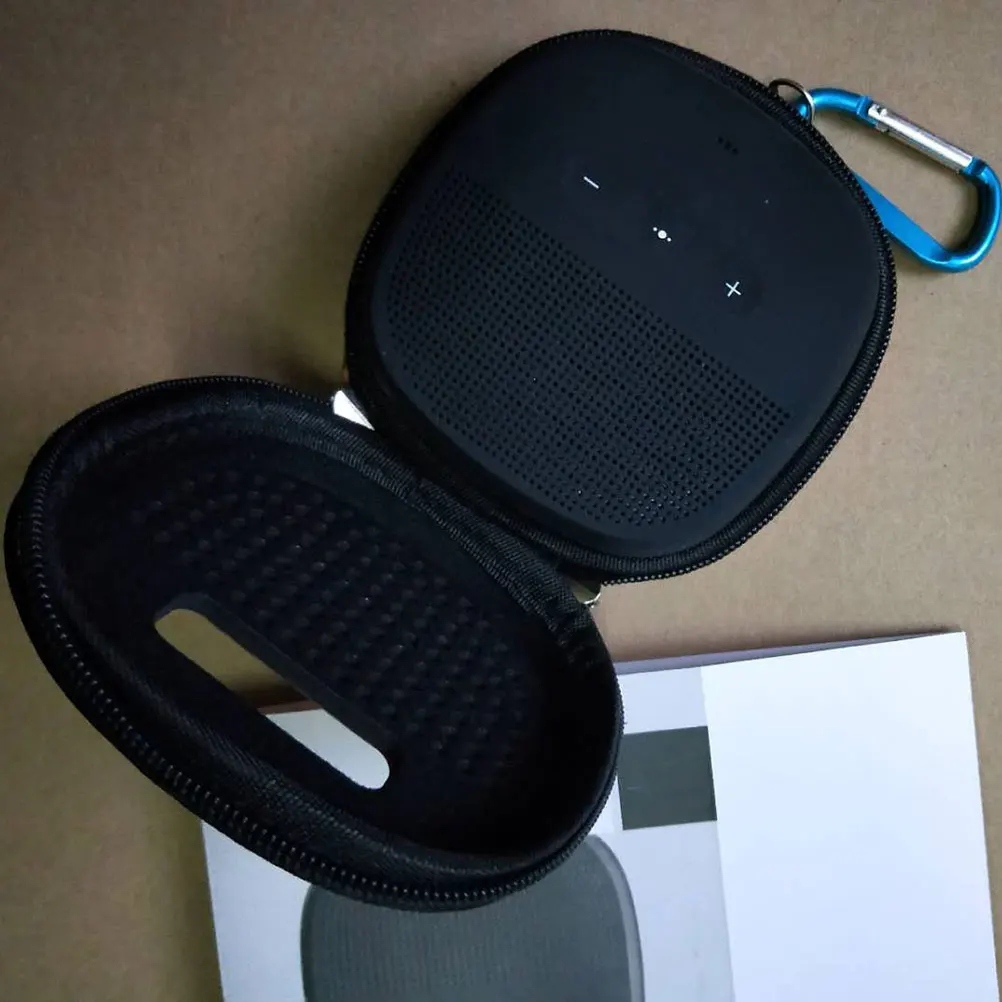 

Audio Speaker Case Bungee Band Eva Storage Cover For Digital Speaker Travel Soundbox Storage Cover Organizer Random Color