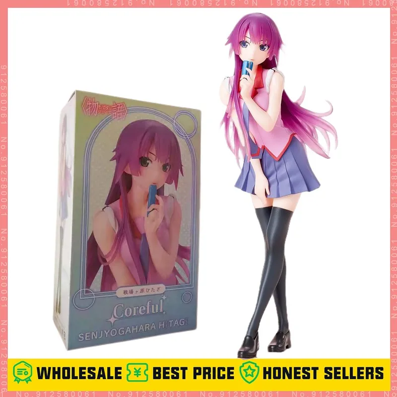 18cm Original Figure Bakemonogatari Senjougahara Hitagi Anime Figures Taito In Stock Action Pvc Collection Toys Model Gift