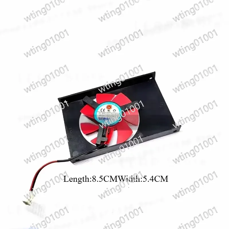 For AMD HD8490 FD5010U12S Graphics Card Cooling Fan Red Silent Replacement Cooler
