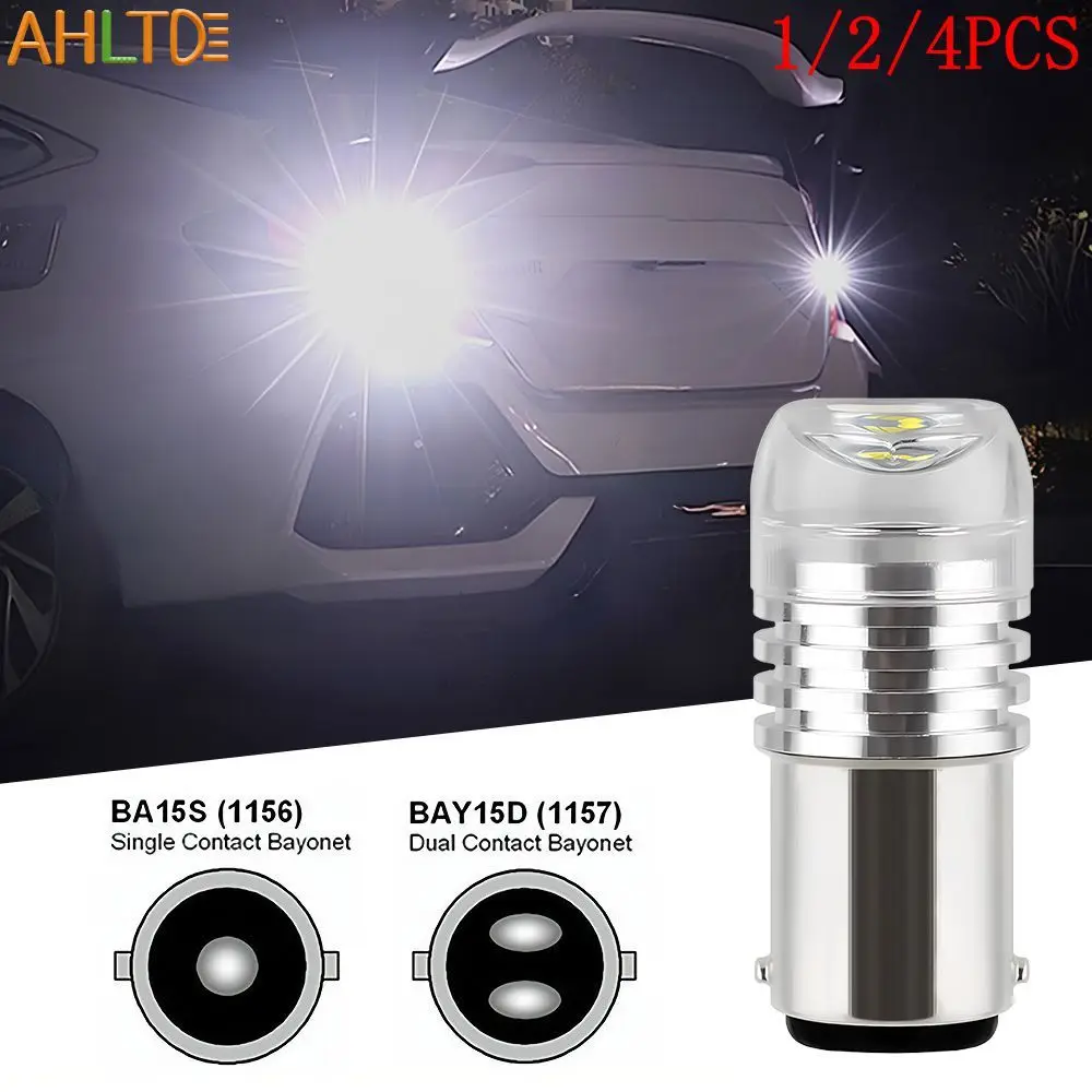 1/2/4pcs 1156 1157 LED Bulb BA15S BAY15D P21/5W P21W 5630 Car Indicator Brake Reverse Tail Turn Signal Flashing Lights Red White