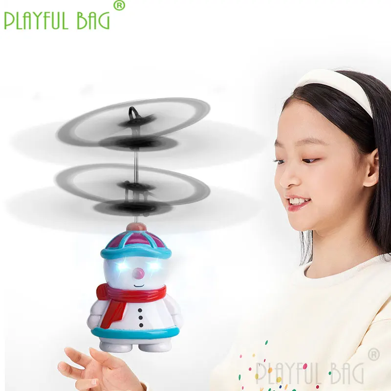 Electronic Toy Children Christmas Snowman Induction Flying Machine Unmanned Helicopter Gesture RC Enthusiast USB Cute Pet VD115