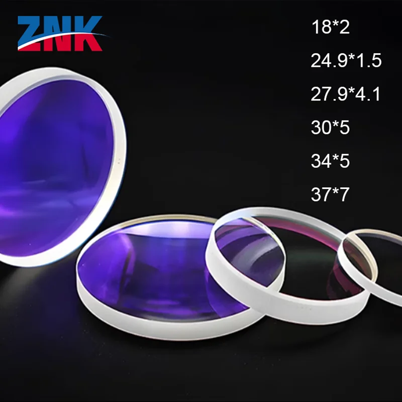 200 قطعة في كل حزمة. عدسة حماية لحاملي الليزر الناوييد اليدوية / زجاج حماية 182/27.94.1 ملم، 1064 نانومتر لجهاز저ف WSX, QiLin, HanWei #1