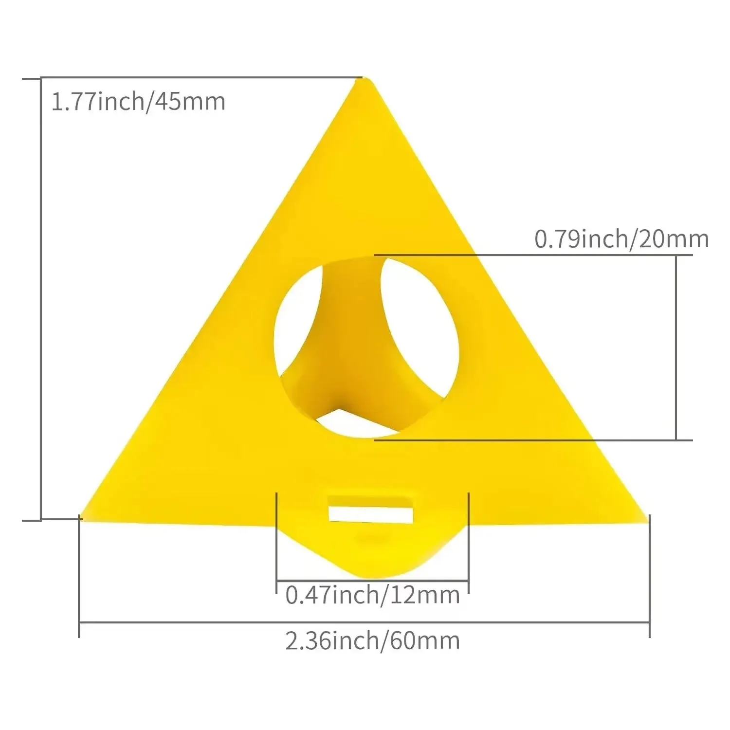 Pyramid Triangle Spraying Powder Coating Wooden Plank Support Bracket Feet Plastic Tapered Woodworker's Paint Bracket