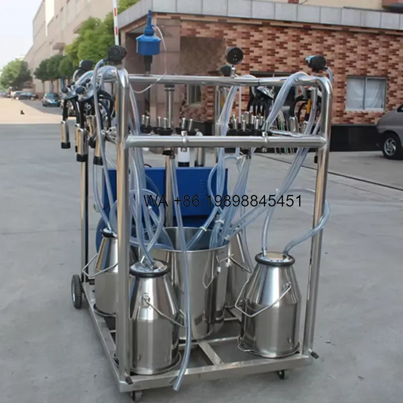 Wmwmnu for HL-JN03 4 Bucket Portable Milking with Vacuum Pump