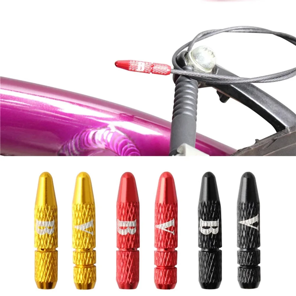 MTB Ultra-light Aluminum Alloy Bike Brake Shifter Brake Line Cap Shifter Line Cap Cord End Covers Cable Core Cap Cable Tail Cap