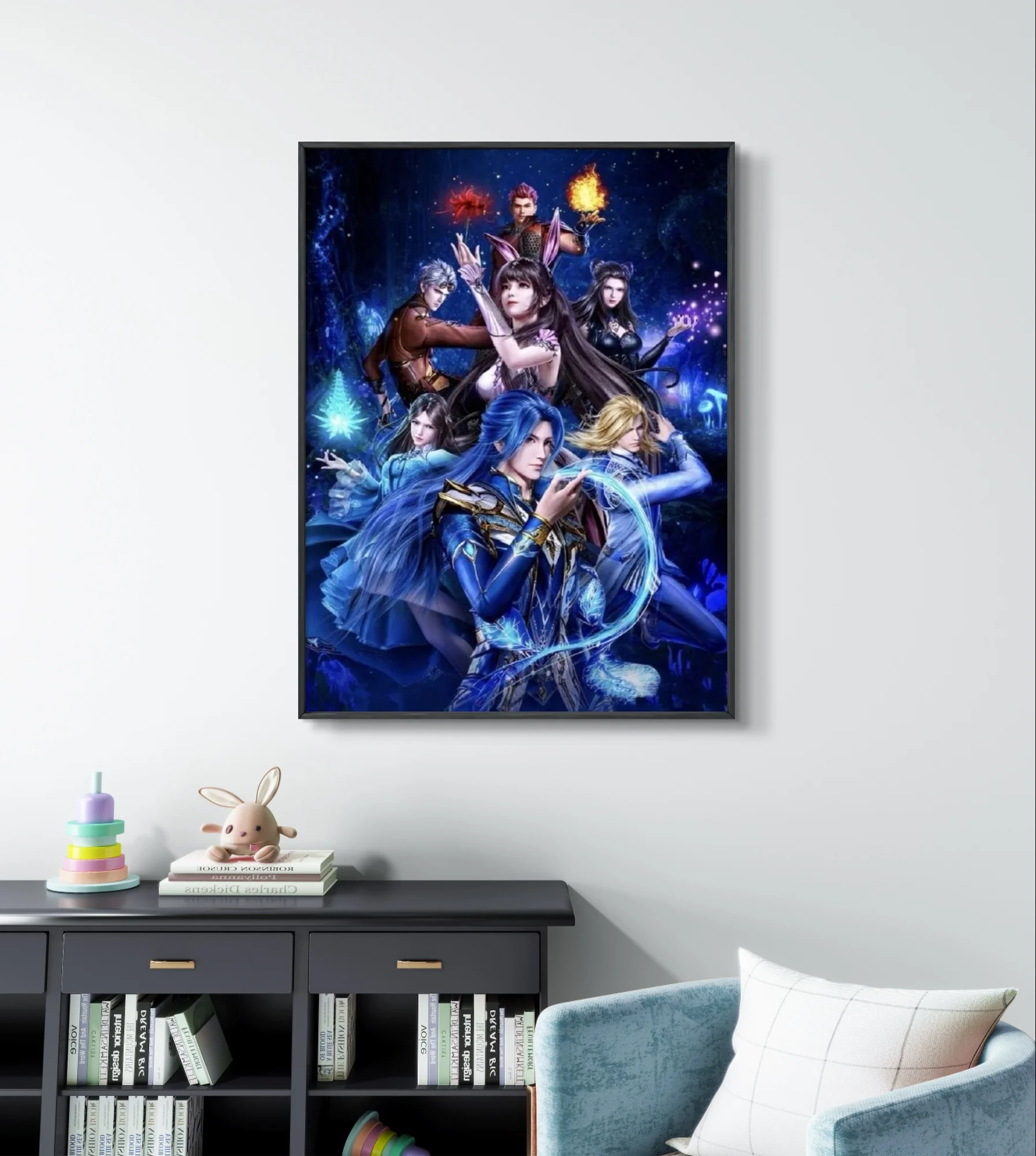 Soul Land 5D Diamond Painting Fantasy Anime Diy Diamond Embroidery Cross Stitch Comics Tang San Poster Home Wall Decor Fans Gift