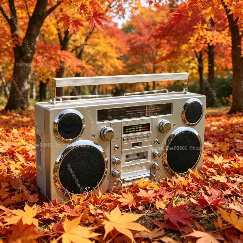 

Винтажный многофункциональный кассетный плеер с Bluetooth-колонкой Hi-Fi стерео, ретро-бумбокс для элегантного декора рабочего стола