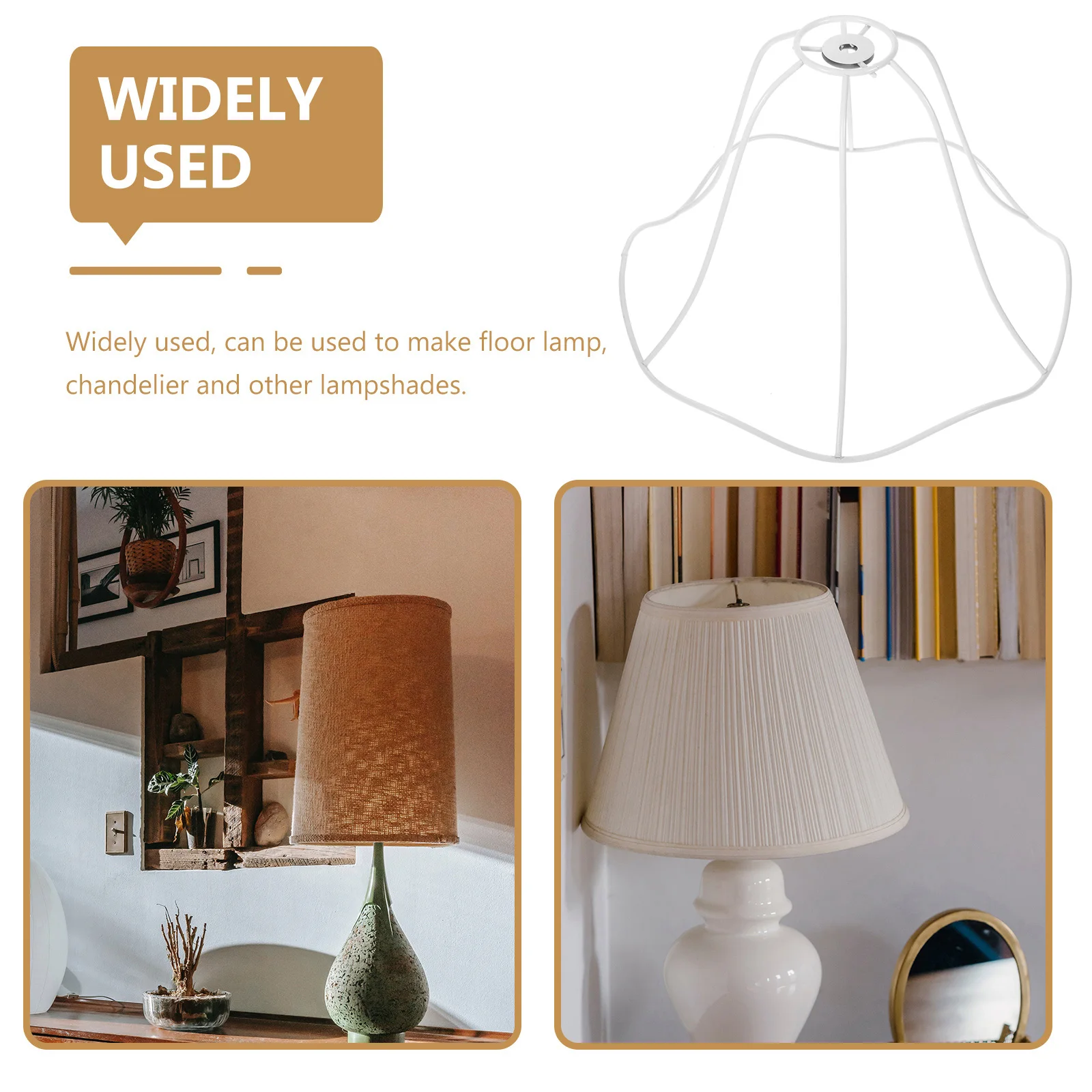 Metal Lampshade Frame Diy Lamp Shade Cage Pendant Chandelier Making Frame For Table Desk Light Accessories Brackets