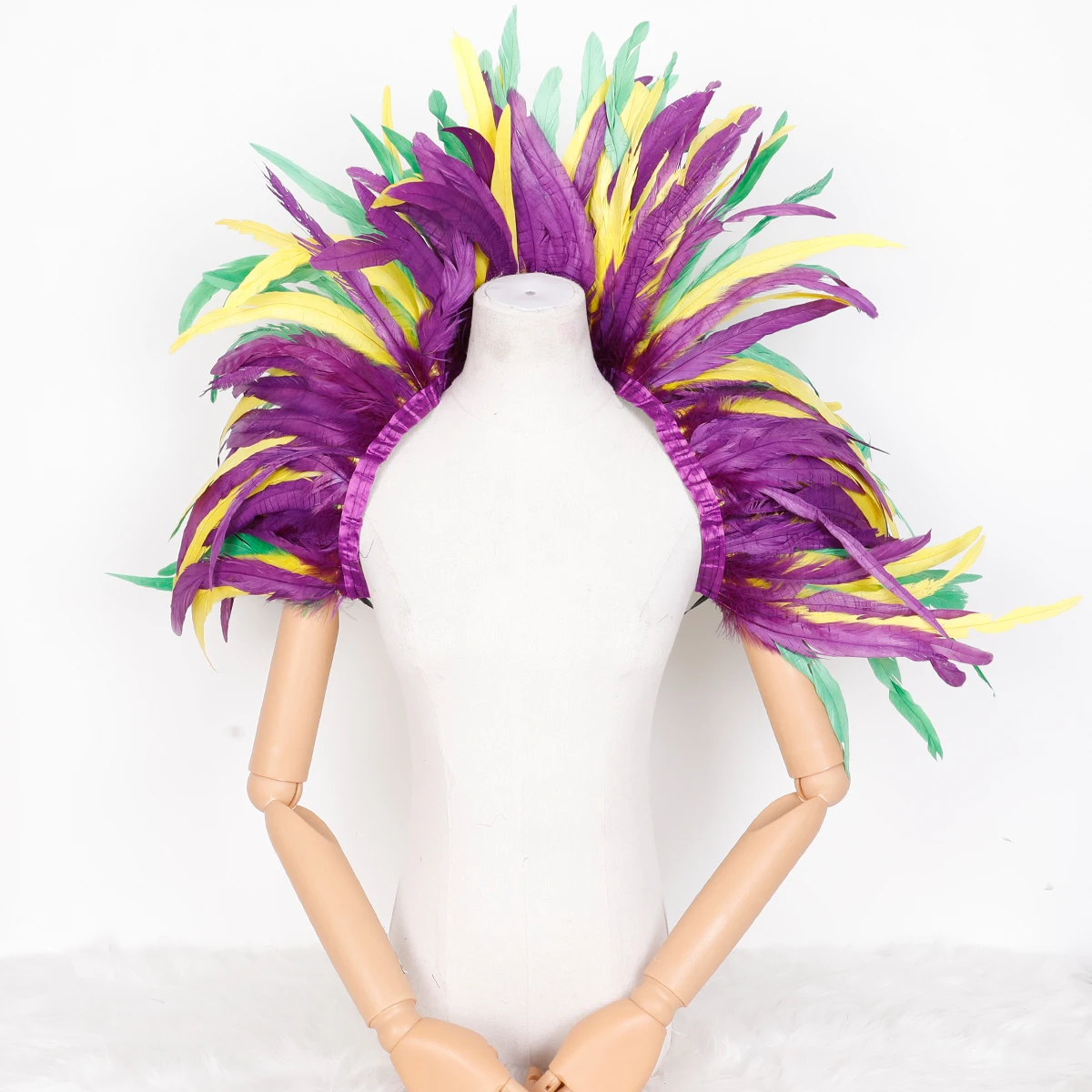 شال ريش أنيق للهالوين للنساء فاسق كوسبلاي للحفلات التنكرية على طراز كرنفال ملحق للرقص للفتيات #5