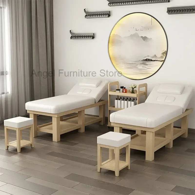 

Aesthetic Massage Table Portable Tattoos Mattress Reclining Foldable Bed Functional Camilla Masaje Beauty Furniture MQ50MB