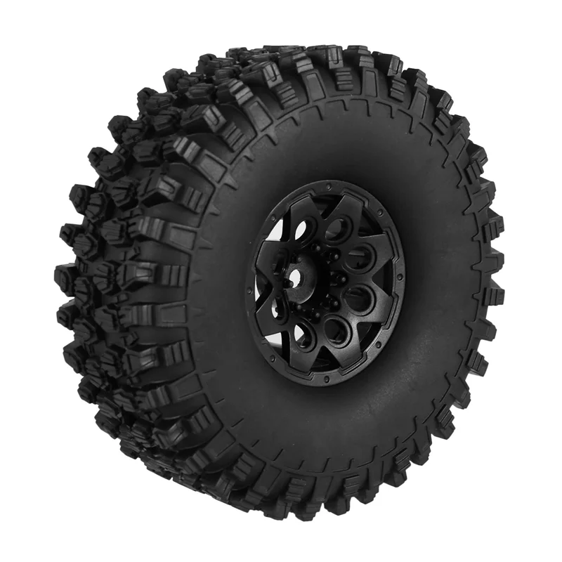 DELAM-8PCS 120 มม.1.9 Beadlock ล้อยางขอบชุดสําหรับ 1/10 RC Crawler รถ Traxxas TRX4 RC4WD D90 Axial SCX10 II III Redcat MST