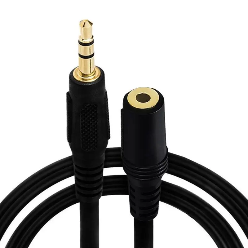 Cable de extensión de Audio de 3 polos, macho a hembra, para teléfono, tableta, adaptador de conector auxiliar de Audio, dc3.5 mm