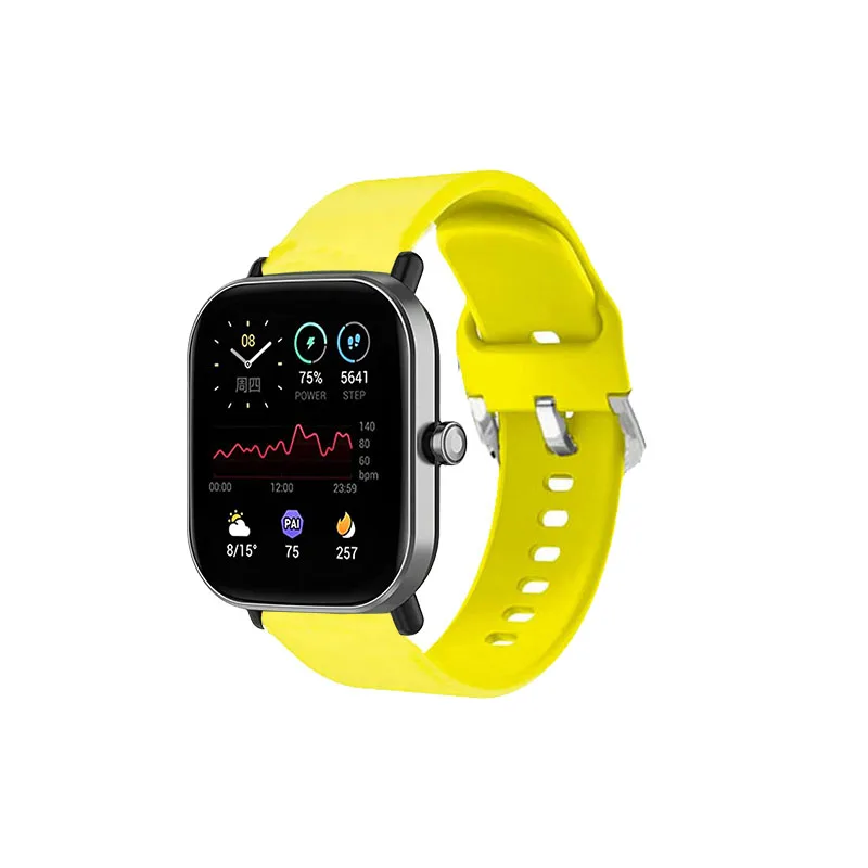 ل Amazfit Bip 6/5/5 Unity/Bip U 3 3 Pro Smartwatch ملحقات 20 مللي متر 22 مللي متر الرياضة الفرقة ل GTS 2 4 mini/GTR 2 3 4 42 مللي متر 47 مللي متر حزام