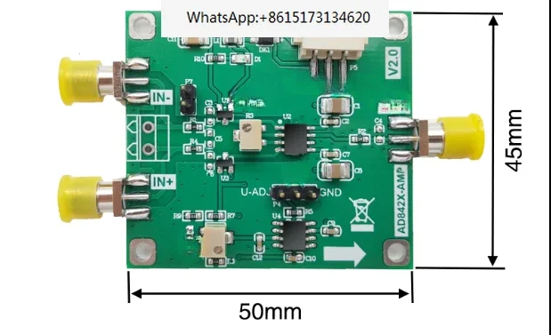 

AD8429 AD8428 High Gain Instrument Precision Microvolt/millivolt Amplifier 15MHz Bandwidth Low Noise