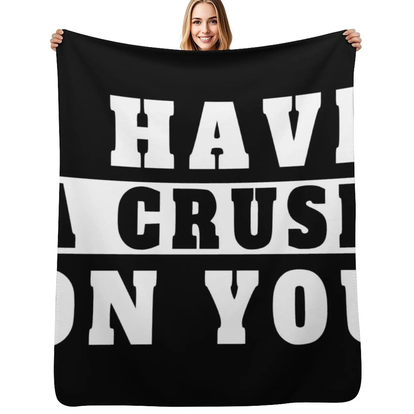 i have a crush on you Throw Blanket Elegant Warm Throw Blanket for Hotel Home