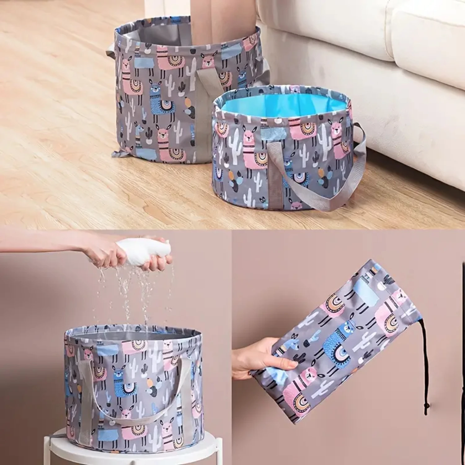 

Luxurious Portable Foldable Foot Spa - Large Capacity Water Bucket Bath Bag for Travel - Convenient & Relaxing On-the-Go Relaxat