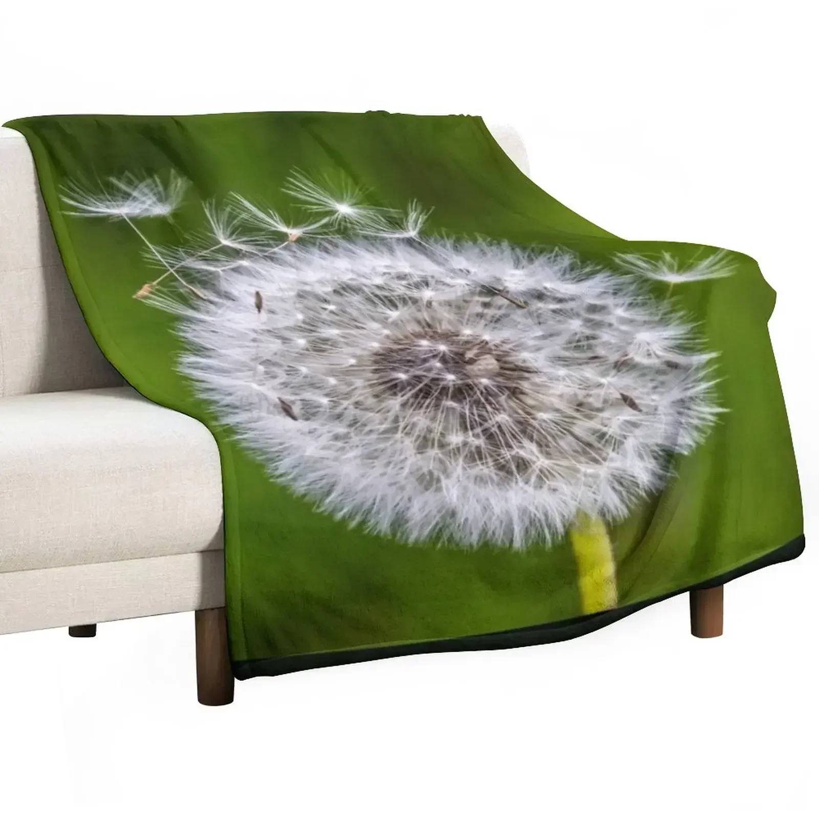 Gift idea dandelion photo Throw Blanket Summer Beddings Soft Plush Plaid Luxury Thicken Plaid Luxury Blankets