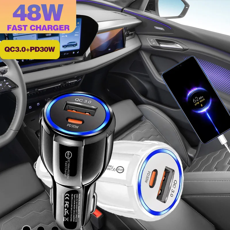 2Ports 48W Car Supe…