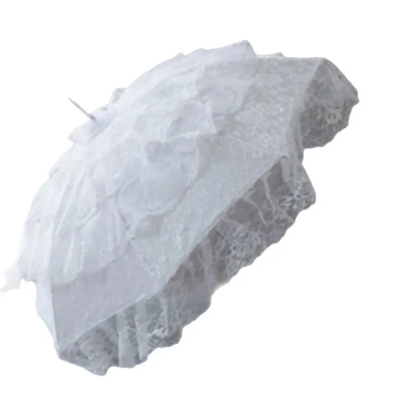 

Umbrella Japanese long handle lace lace cos high value large multi-layer lolita high-end photography props sun umbrella