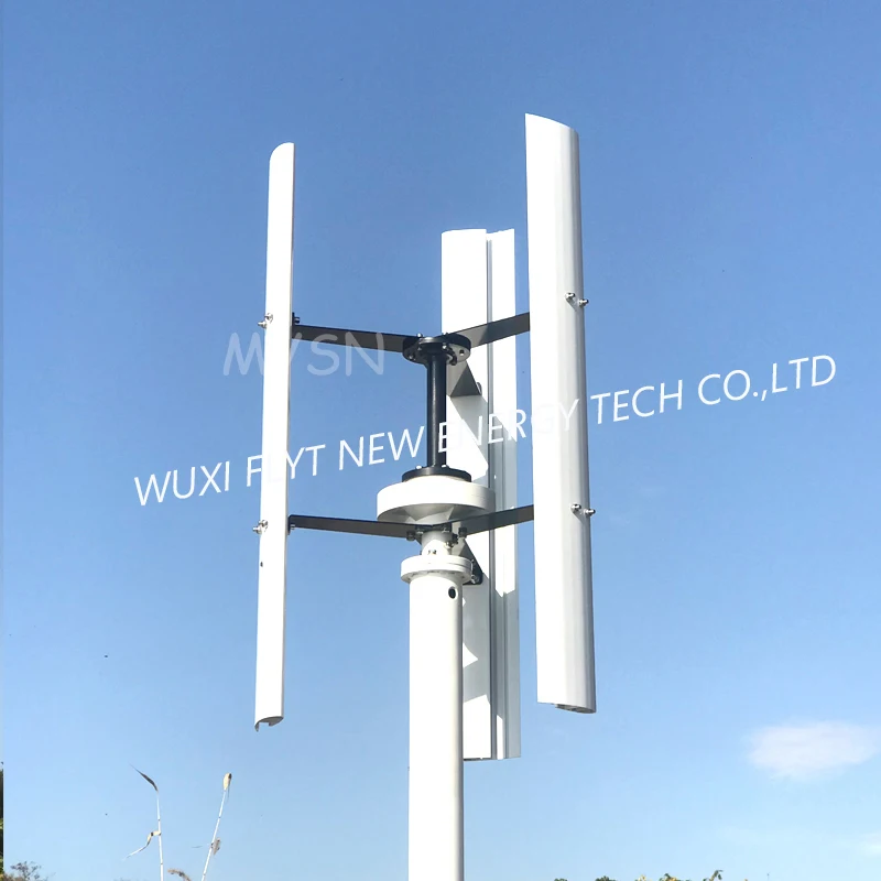 5KW 30KW مولد تربيني الرياح ذو المحور الرأسي 24 فولت 48 فولت 96 فولت الطاقة الحرة المولدات المغناطيسية مع نظام خارج الشبكة للاستخدام المنزلي